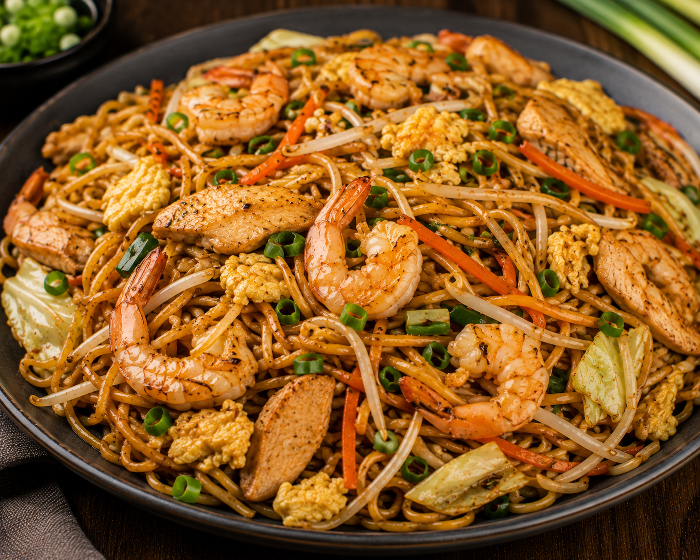 Special fried noodles or rice
