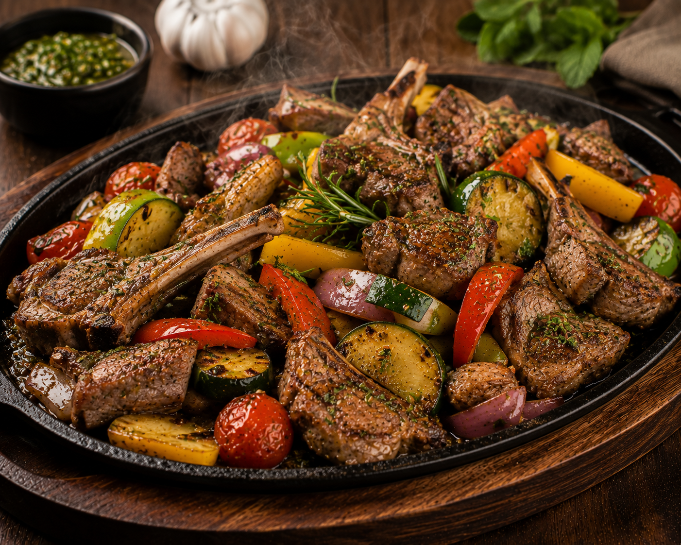 Lamb with vegetables