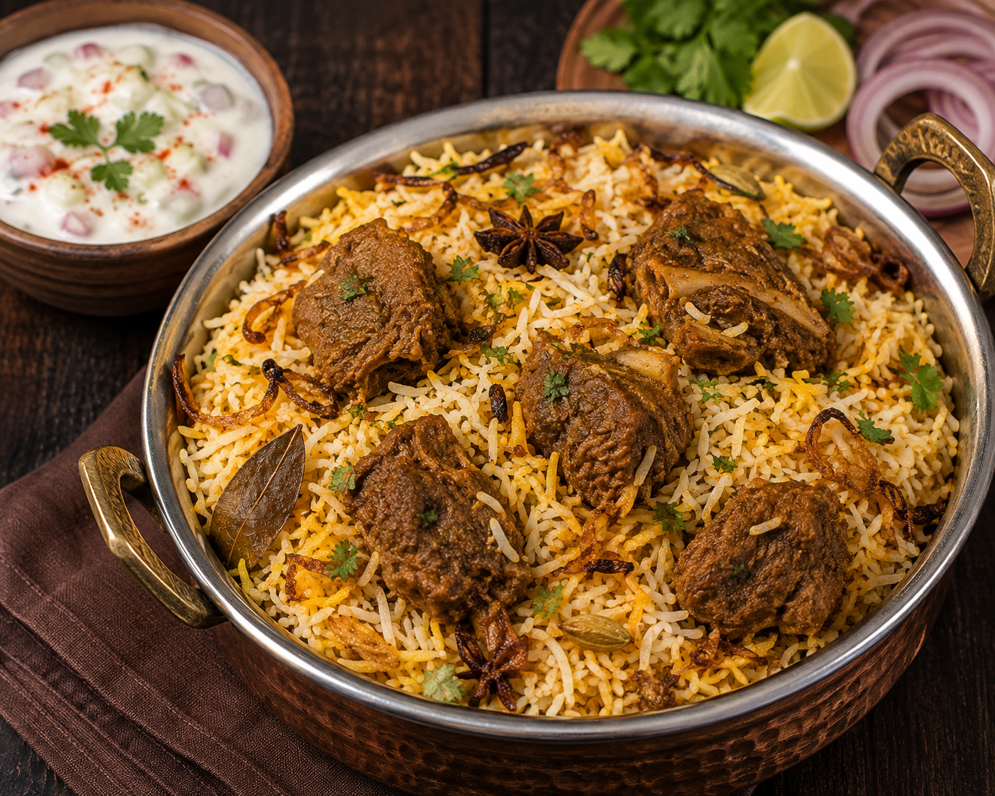 Mutton dum biryani