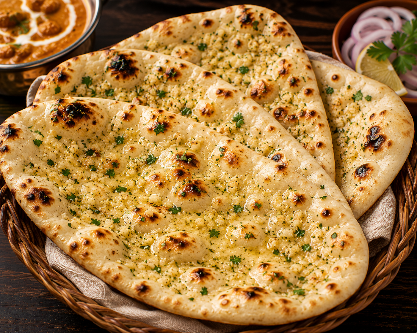 Garlic naan