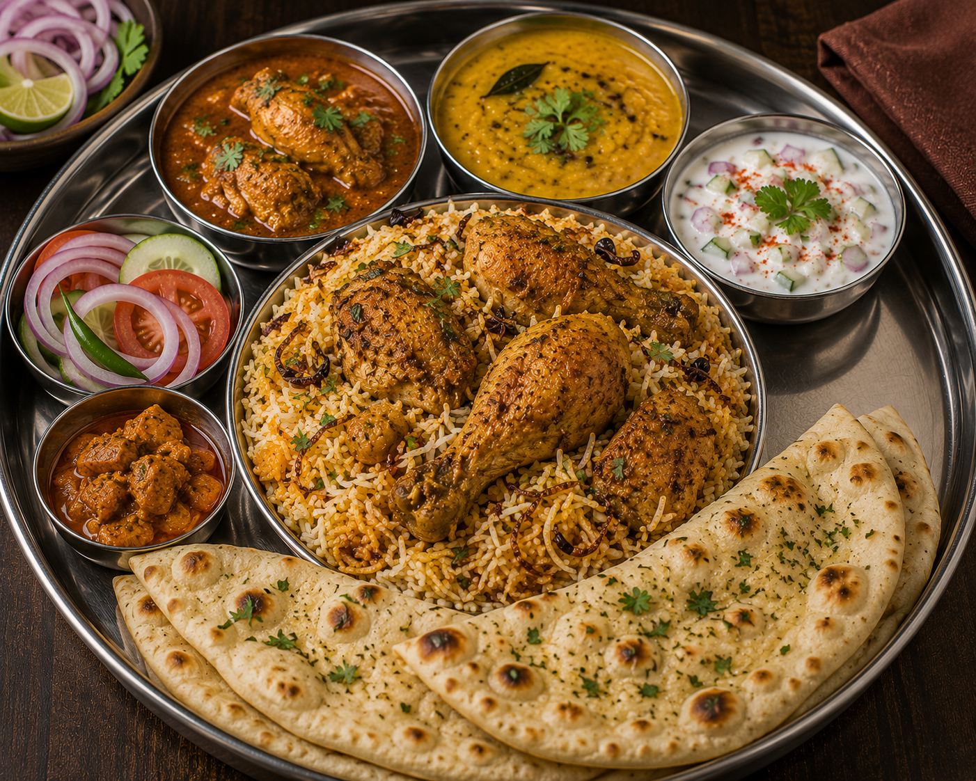 Chicken thali