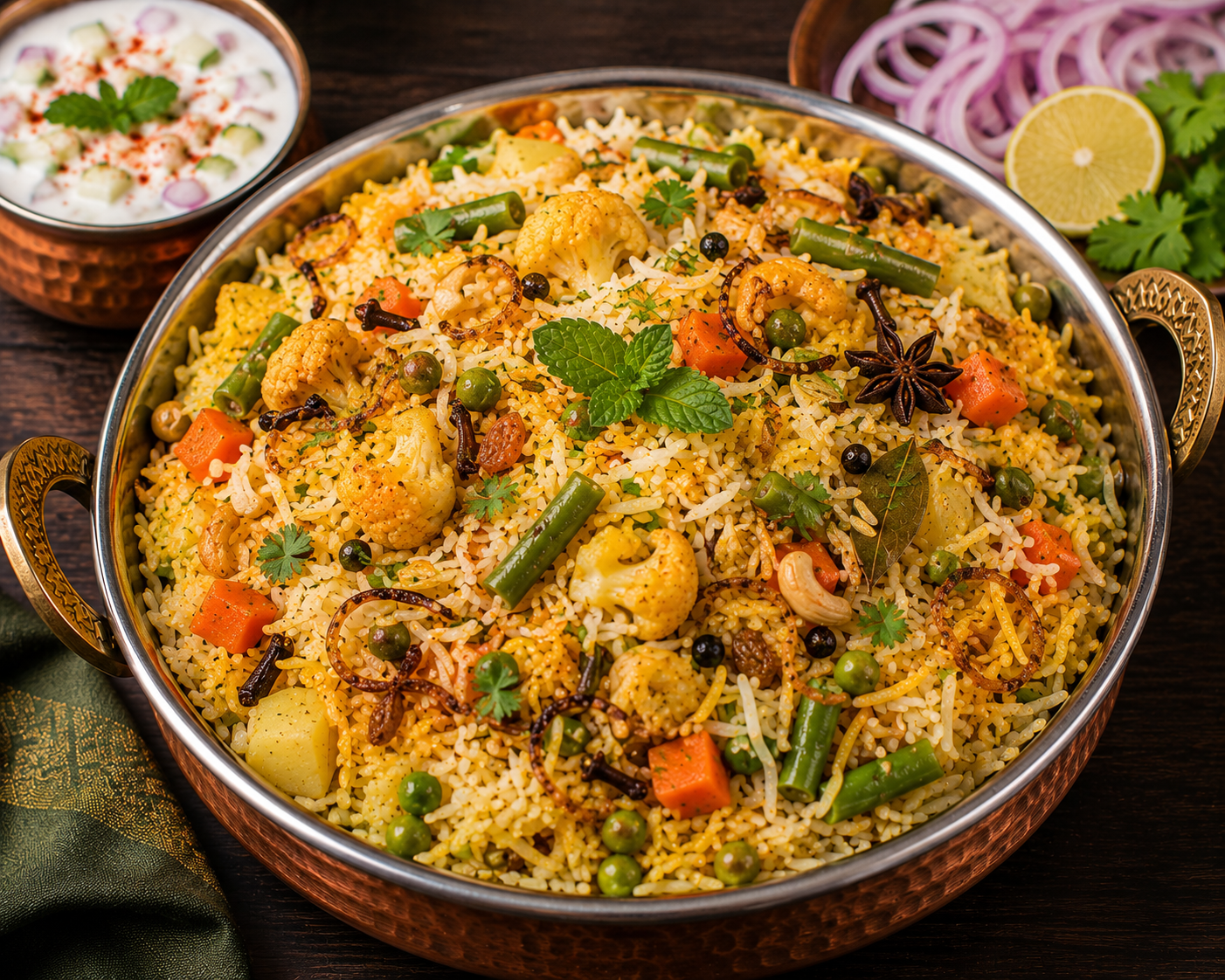 Veg dum biryani