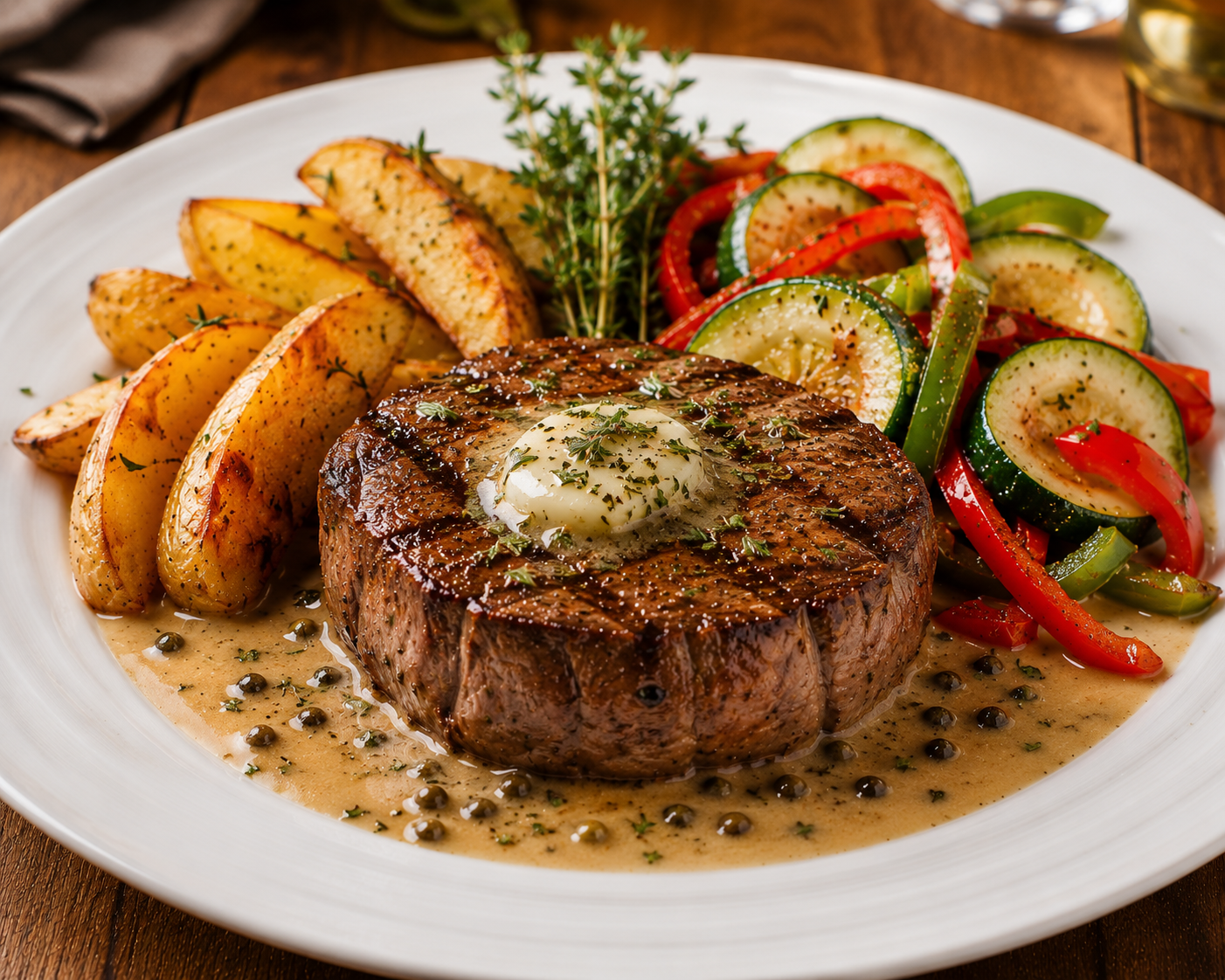 Grilled filet mignon