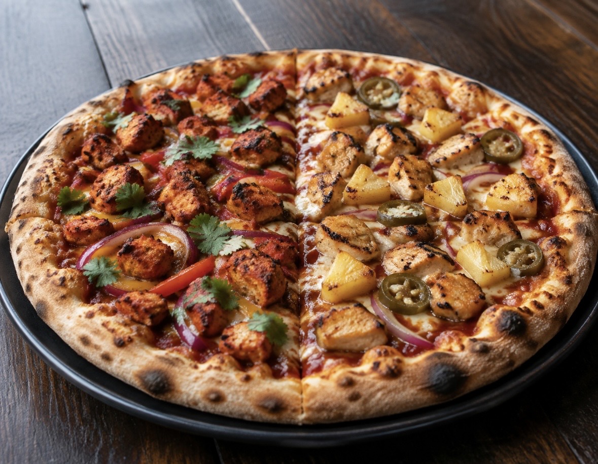 Chicken Tandoori + Hawaiian