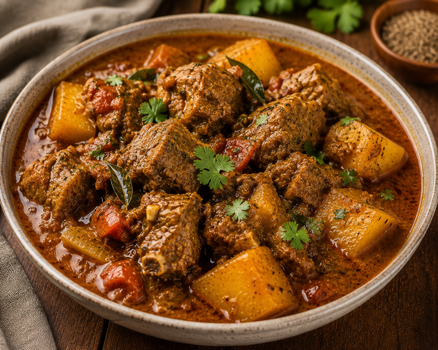 Lamb & potato curry