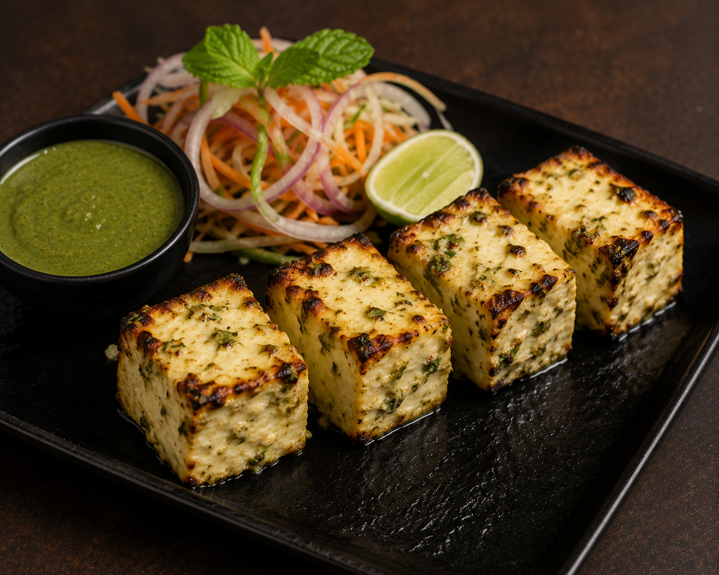 Tandoori paneer malai tikka