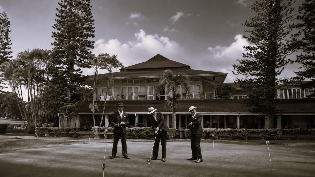 Archive photograph of the MGC members